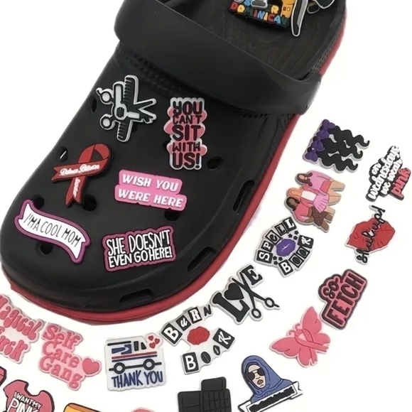 Ten pack assorted variety girly mean girls shoe charms - Picture 3 of 9